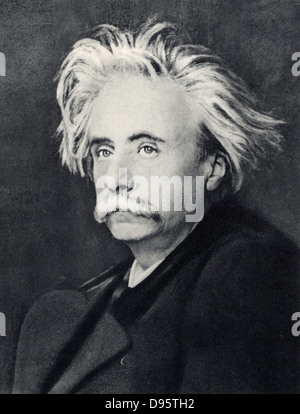 (Edvard Hagerup Grieg) (1843-1907), compositore norvegese. Dopo una fotografia. Foto Stock