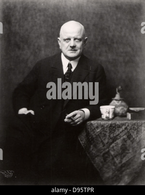 Jean o Jan Sibelius (1865-1957), compositore finlandese. Fotografia, 1923. Foto Stock