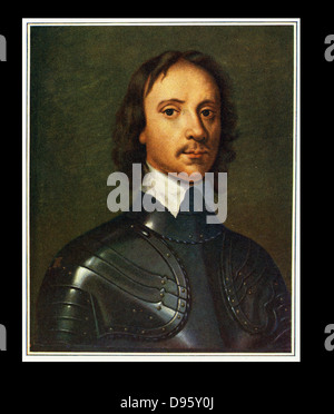Oliver Cromwell (1599-1658) soldato inglese e più. Parlamentare leader in inglese le guerre civili. Il signore Protector d'Inghilterra (1653-1658). Dopo un ritratto attribuito a Anthony Van Dyck (Vandyke) Foto Stock