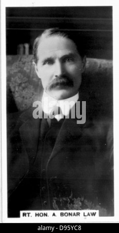 Arthur Bonar diritto (1858-1923) canadese nato unionista scozzese più. Il Primo Ministro inglese 1922-1923. Fotografia. Foto Stock