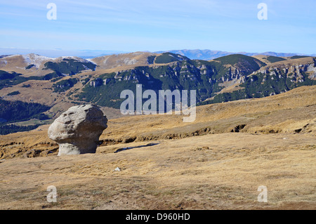 Babele rocce sulle montagne di Bucegi in Romania Foto Stock