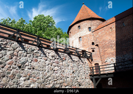 Castello dell'Ordine Teutonico, costruito 1399-1405 in Bytów, voivodato di Pomerania, Polonia, Europa Foto Stock