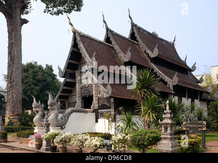 Tempio di Wat Chedi Luang, Chiang Mai, Thailandia Foto Stock