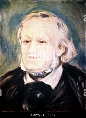 Richard Wagner (1813-1883) del compositore tedesco nel 1882. Dopo il ritratto di Auguste Renoir. Foto Stock