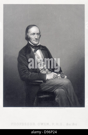 Richard Owen (1804-1892) British zoologo. Avversario di Darwin. Foto Stock