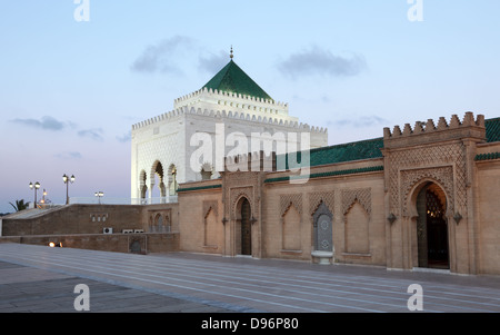 Mausoleo di Mohammed V di Rabat, Marocco Foto Stock