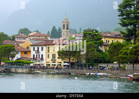 Lenno sulle rive del lago di Como in Italia settentrionale Foto Stock