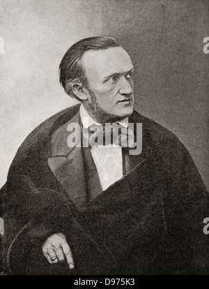 Wilhelm Richard Wagner, 1813 - 1883. Compositore tedesco, direttore del teatro, polemista e conduttore. Foto Stock
