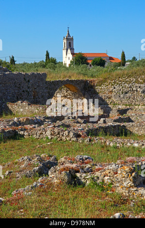 Le rovine romane, Conimbriga, Coimbra, regione di Beiras regione, Portogallo Foto Stock