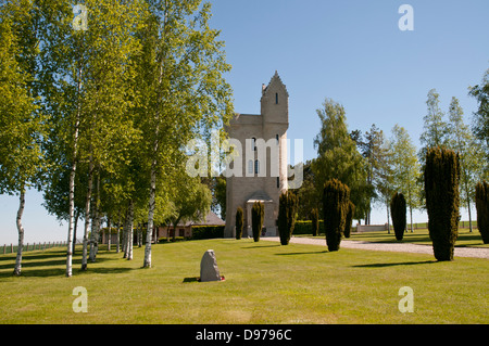 Ulster Torre memoriale per i soldati della trentaseiesima (Ulster) divisione, vicino Thiepval, Piccardia, Francia Foto Stock