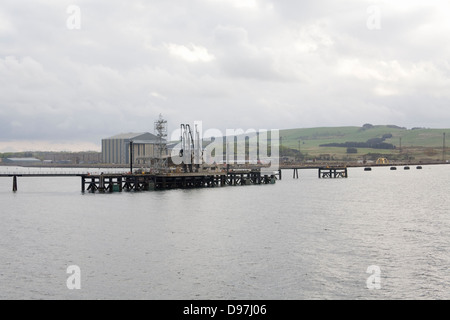 Invergordon Oilterminal Cromarty Firth Foto Stock