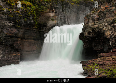 Santa Maria cade il Glacier National Park Montana USA Foto Stock