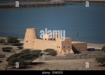Lontano da Bukha, la nonna nicchie enclave di Musandam, Oman Foto Stock