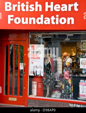 British Heart Foundation shop, Nottingham Foto Stock