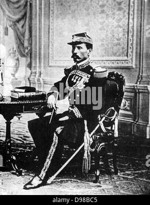 José de la Cruz Porfirio Diaz Mori (1830-1915) messicano politico liberale e soldato. Presidente della Repubblica del Messico 1877-1880 e 1884-1911. Dopo il crollo del suo regime era fuggito in Francia e morì in esilio a Parigi. Foto Stock