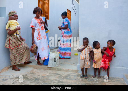 Famiglia di Matador, Pikin quartiere, Dakar, Senegal Foto Stock