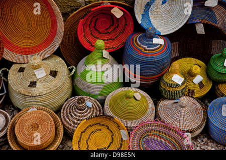 Africa occidentale cestini di erba, Isola di Fadiouth, Senegal Foto Stock