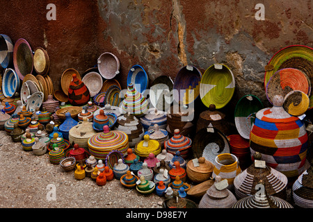 Africa occidentale cestini di erba, Isola di Fadiouth, Senegal Foto Stock