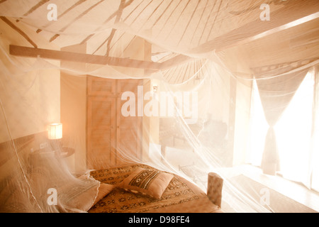 Il Royal Lodge hotel nei dintorni del Saloum Delta National Park, Foundiougne, Senegal Africa Foto Stock