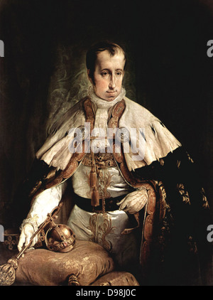 Ferdinando I (19 Aprile 1793 - 29 giugno 1875) era imperatore d'Austria, presidente della Confederazione Germanica, re di Ungheria e di Boemia (come Ferdinando V), così come domini associati dalla morte di suo padre, Francesco II, Imperatore del Sacro Romano Impero, fino alla sua abdicazione dopo le rivoluzioni del 1848. Foto Stock