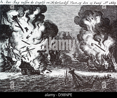 Il Raid su Medway, talvolta chiamato la battaglia di Medway, Raid su Chatham o la Battaglia di Chatham, è stato il successo di un attacco olandese sul più grande inglese navi militari, prevista fino nei cantieri del loro principale base navale Chatham, che ha avuto luogo nel giugno 1667 durante la Seconda guerra anglo-olandese. La Olandese, sotto il comando nominale di Lieutenant-Admiral Michiel de Ruyter, bombardati e poi catturato la città di Sheerness, navigato fino al Fiume Tamigi a Gravesend, poi fino al fiume Medway di Chatham Foto Stock