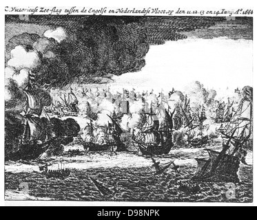 Il Raid su Medway, talvolta chiamato la battaglia di Medway, Raid su Chatham o la Battaglia di Chatham, è stato il successo di un attacco olandese sul più grande inglese navi militari, prevista fino nei cantieri del loro principale base navale Chatham, che ha avuto luogo nel giugno 1667 durante la Seconda guerra anglo-olandese. La Olandese, sotto il comando nominale di Lieutenant-Admiral Michiel de Ruyter, bombardati e poi catturato la città di Sheerness, navigato fino al Fiume Tamigi a Gravesend, poi fino al fiume Medway di Chatham Foto Stock