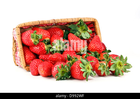 Cesto di Fragole Foto Stock