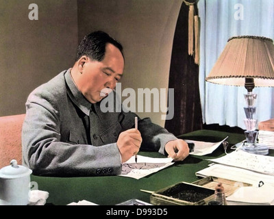 Mao Tse-Tung (Mao Zedong) 1893-1976, Cinese leader comunista Foto Stock