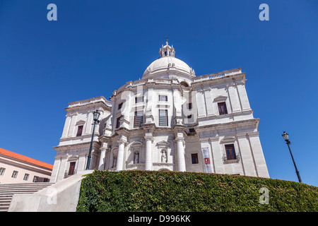 Santa Engrácia Chiesa, meglio noto come Pantheon Nazionale (Panteão Nacional). Lisbona, Portogallo. Architettura barocca seicentesca Foto Stock
