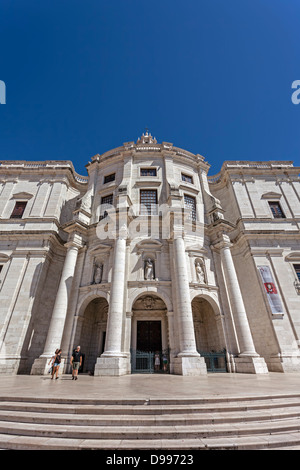 Ingresso della Santa Chiesa Engrácia, AKA Pantheon Nazionale (Panteão Nacional). Lisbona, Portogallo. Foto Stock