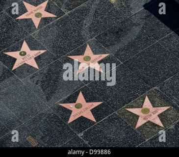 Terrazzo stelle per artisti Britney Spears, Frank Parker, Mary-Kate & Ashley Olson Zwillinge, Rex Allen, ronzio di fama, Hollyw Foto Stock