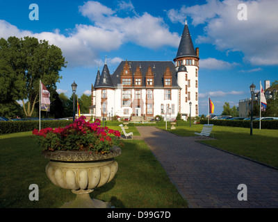 Klink Castello, Waren, Müritz, Meclemburgo-Pomerania, Germania Foto Stock