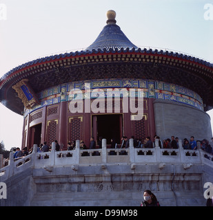 Hall dell'Imperial vault del cielo - Huangqiongyu, nel Tempio del Paradiso. Pechino, Cina. 2013 Foto Stock