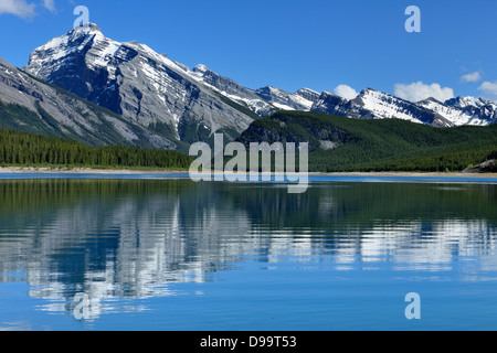 Riflessioni in Spray Laghi Kananaskis paese dei laghi di spruzzo Parco provinciale di Alberta in Canada Foto Stock