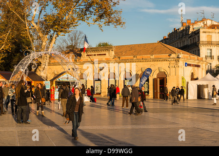 Place de la Comedie, Montpellier Hérault, Languedoc-Roussillon Foto Stock