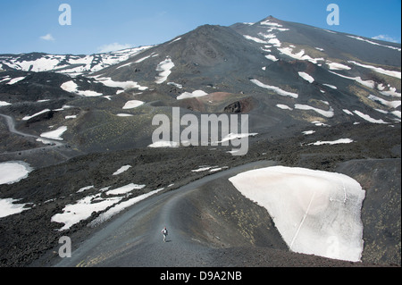 Cratere, Etna, Sicilia, Italia , Nebenkrater, Aetna, Sizilien, Italien, Nationalpark Aetna Foto Stock