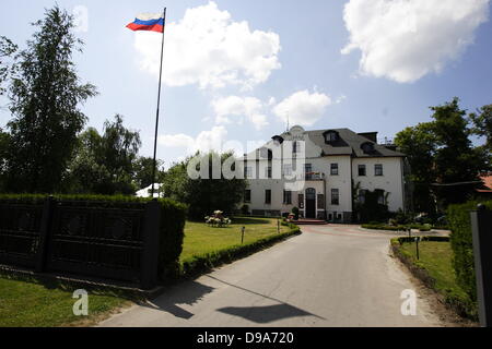 Orlovka Kaliningrad Oblast, Russia 15 giugno 2013 l'Usadba Hotel vicino a Kaliningrad. L'Hotel è stato scelto per ufficiale di FIFA hotel , e ospiterà i calciatori e FIFA famiglia durante la FIFA Football Campionati del Mondo nel 2018 in Russia. Credito: Michal Fludra/Alamy Live News Foto Stock