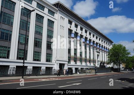 Greater London House, 'Carreras edificio" (ex fabbrica di sigarette), 180 Hampstead Road, London, England, Regno Unito Foto Stock