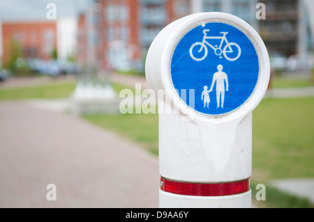 Bicicletta e Pedonale lane in Ipswich, Suffolk, Regno Unito. Foto Stock