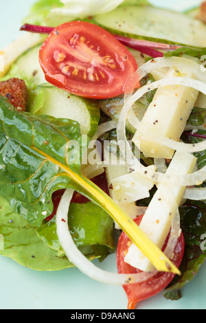 Insalata mista closeup Foto Stock