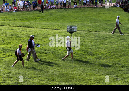 Vista generale, 15 Giugno 2013 - Golf : Vista generale del nono foro durante il terzo round di U.S. Campionato Open a Merion Golf Club, Est corso di Haverford Township, Delaware paese, Pennsylvania. (Foto di Koji Aoki/AFLO SPORT) [0008] Foto Stock