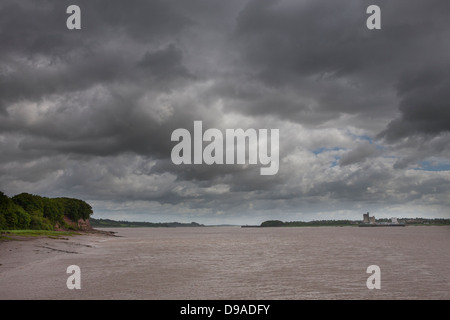 Nitidezza Docks sul fiume Severn. Foto Stock