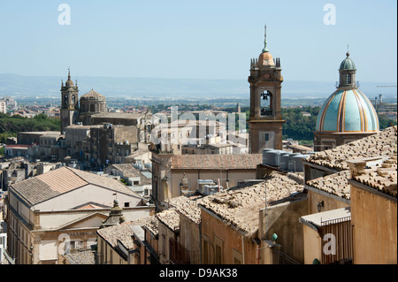 Città vecchia Caltagirone Provincia Catania Sicilia Italia Altstadt Caltagirone Provinz Catania Sizilien Italien Stadt der Keramik Kathe Foto Stock