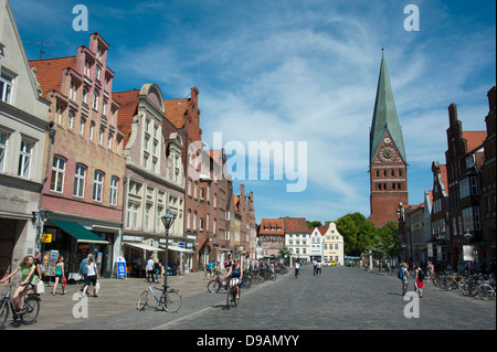 Chiesa di San-Johannis, Am Sande, Luneburg, Bassa Sassonia, Germania, Lueneburg, chiesa S. Johannis , San Johannis-Kirche, Am Sande, Foto Stock