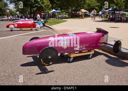 Washington DC Soap Box Derby vetture Foto Stock