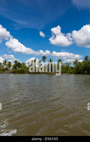 Argine del Fiume Nam Pak Krabi in Thailandia Foto Stock