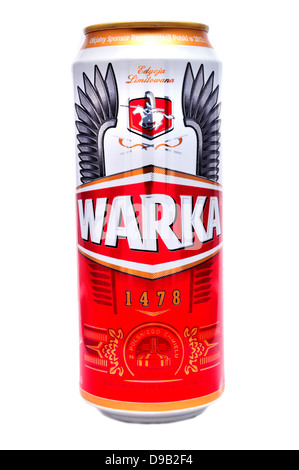 La birra può: Polacco "" di Warka Foto Stock
