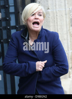 Kerry Katona al ITV Studios di Londra - Inghilterra - 30.01.12 Foto Stock