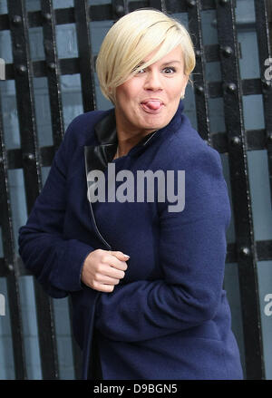 Kerry Katona al ITV Studios di Londra - Inghilterra - 30.01.12 Foto Stock