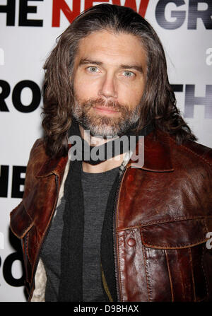 Anson Mount dalla AMC SERIE TV "l'inferno su ruote' apertura notturna dopo essere partito per la "nuova" gruppo di produzione di "trasporto russo" tenutasi presso Yotel Club Lounge - Arrivi. La città di New York, Stati Uniti d'America - 30.01.12 Foto Stock